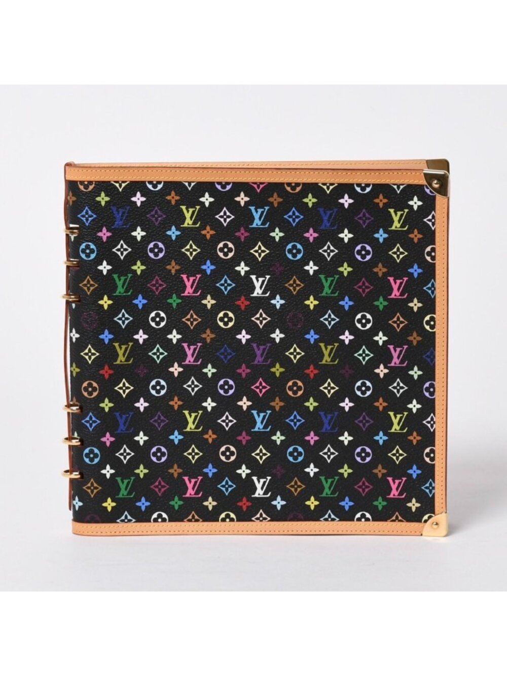 Louis Vuitton Vandredi Notebook Takashi Murakami Monogram Multicolor Noir Gold